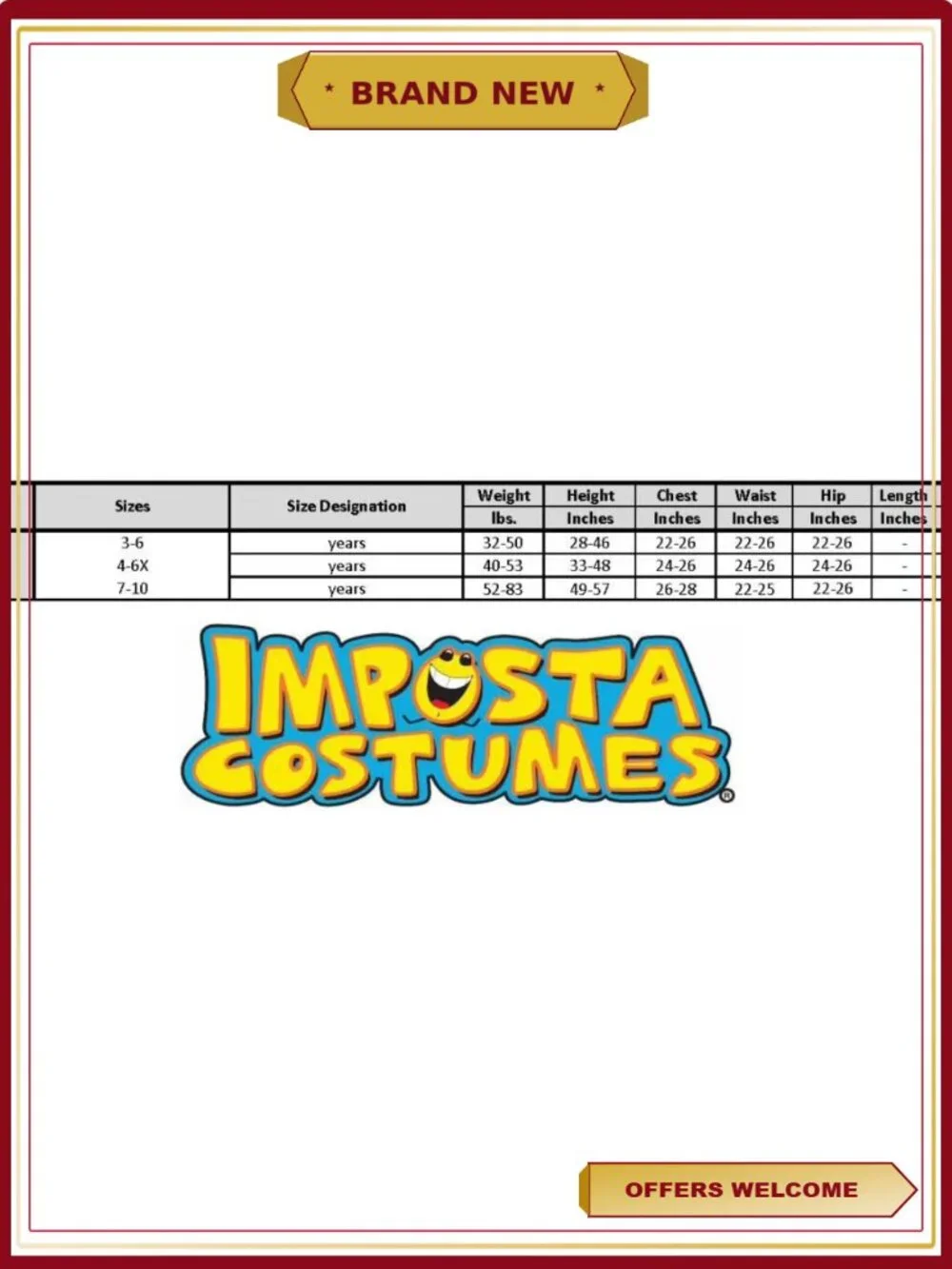 Kids Peeled Banana Halloween Costume Foam Tunic Size 3-6